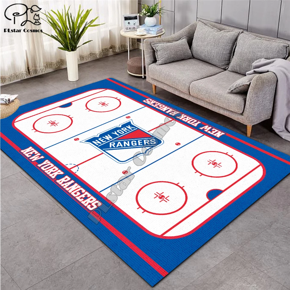 ice hockey carpet Anti-Skid Area Floor Mat 3D Rug Non-slip Mat Dining Room Living Room Soft Bedroom Carpet style-03