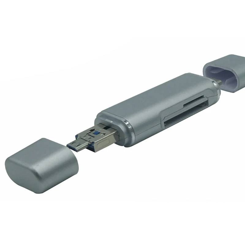 5 в 1 USB 3,1 тип-c TF micro карта памяти считыватель usb C micro usb телефон - Цвет: SV