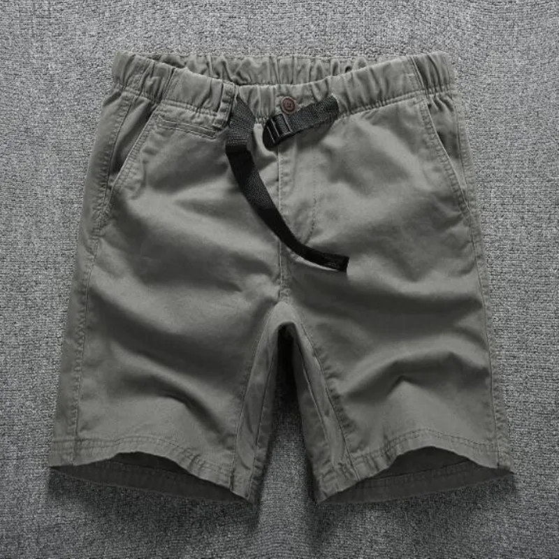 

New Arrival Camouflage Mens Straight Shorts Casual Loose Camo Knee-length Mens Elastic Waist Cargo Shorts