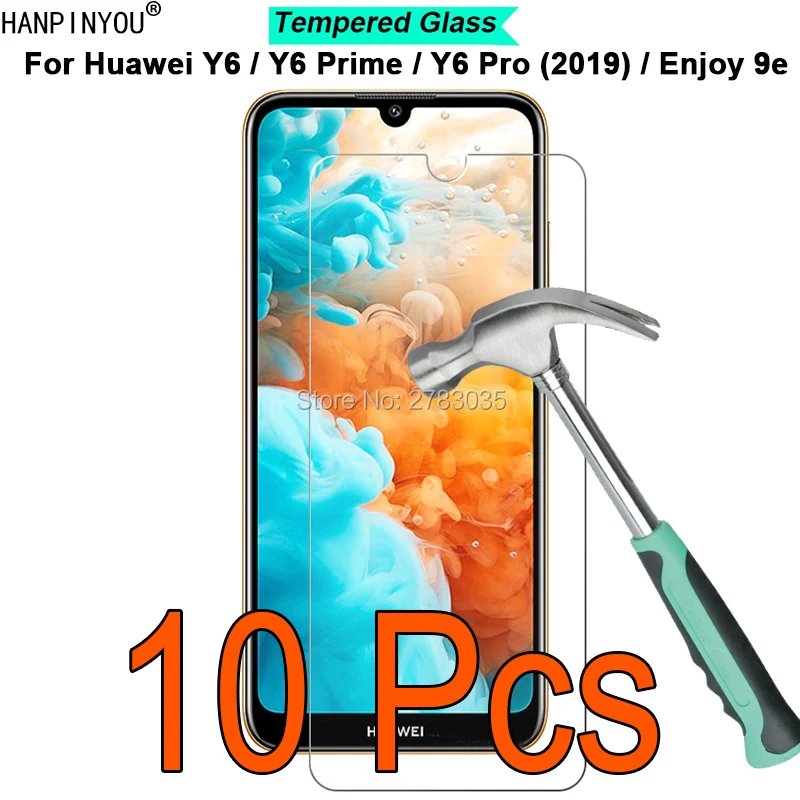 10 Pcs/Lot For Huawei Y6 / Prime Pro(2019) 6.09&quot 9H Hardness 2.5D Toughened Tempered Glass Film Screen Protector Guard | Мобильные