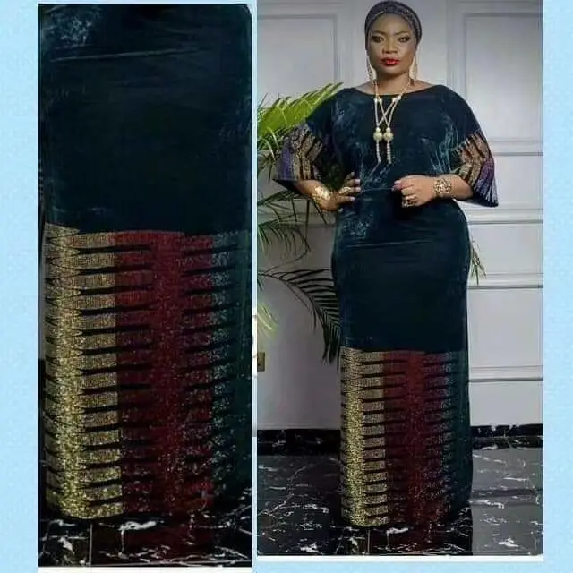MIQIER 2020High Quality African nigerian Lace Fabric velvet lace fabric with sequins Embroidered Cord Guipure | Дом и сад