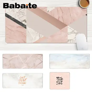 

Babaite Pink Gold White Marbl gamer play mats Mousepad Comfort Mouse Mat Gaming Lockedge Mousepad Gaming Mouse Pad