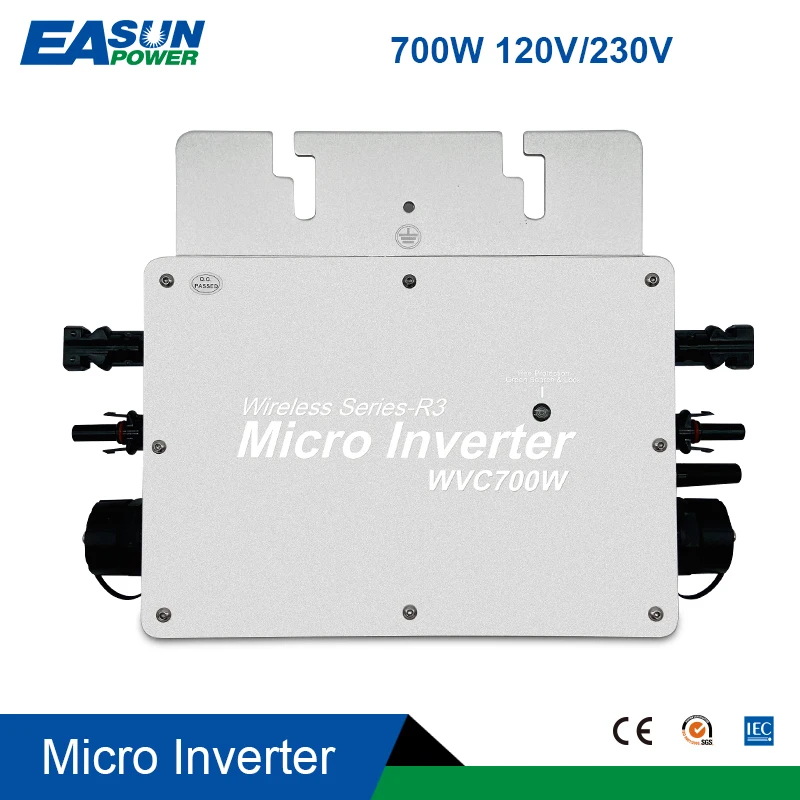 700W Microinverter MPPT Grid Tie Inverter Pure Sine Wave Solar Micro Convertor Regulator 24/36V DC to 110VAC/220VAC | Обустройство