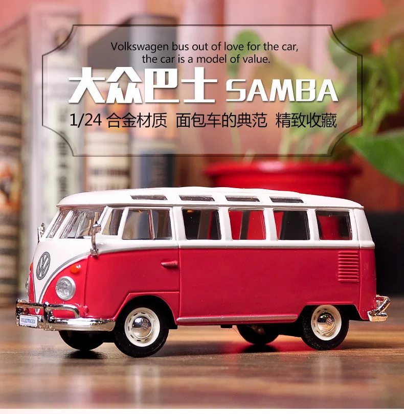 Maisto 1:24 volkswagen bus samba quente carro