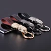 Honest Luxury Men Women Car Keychain Leapard Dragon Genuine Leather Rope Key Ring for Male Jewelry Creativity Gift Wholesale ► Photo 3/6