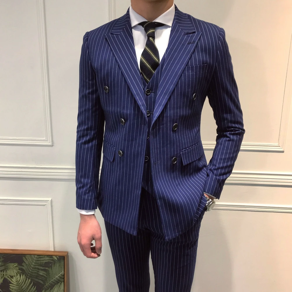Blu Abito di Lino Sguardo Tagliente Su Misura Sposo Del Vestito Degli  Uomini Su misura Giacca di Lino Mens Abiti di Lino Per La Cerimonia Nuziale  Su Misura Smoking per Gli Uomini|Suits| -