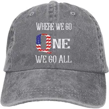 Мужская Женская кепка QAnon Where We Go All, джинсовая кепка для папы, Кепка водителя грузовика