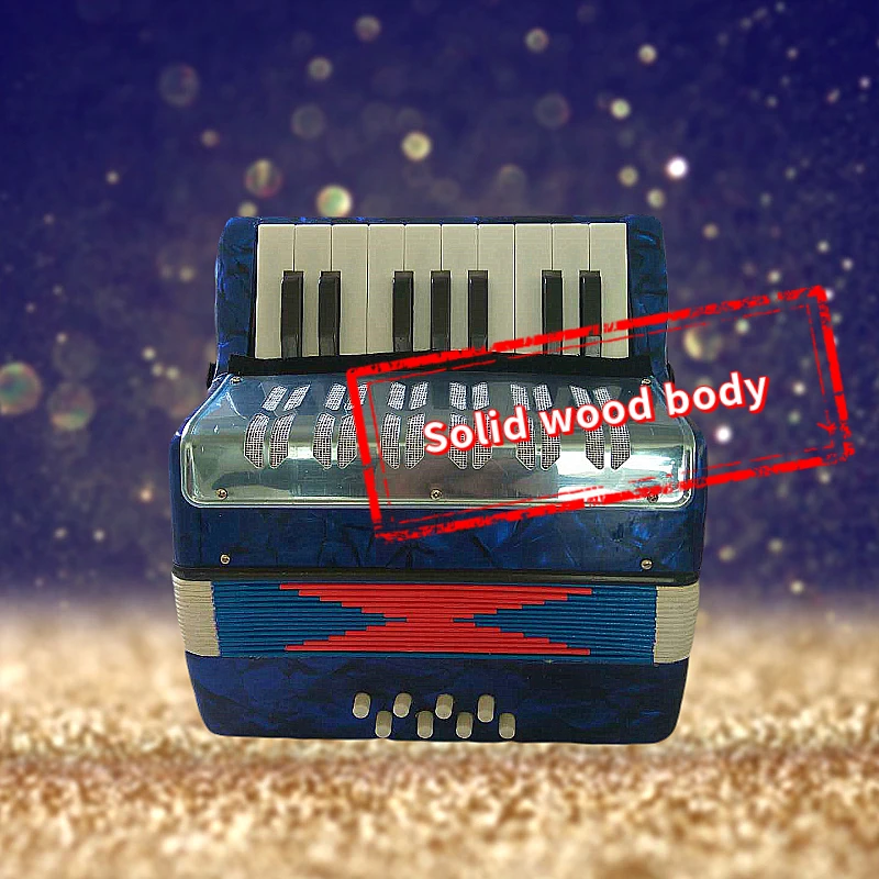Fisarmonica Giocattolo Per Bambini - 17 Tasti E 8 Bassi - Strumento Musicale Per Allenare Il Ritmo - Foto 4