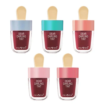 

5pcs Ice Cream Lipstick Long Lasting Waterproof Non-stick Cup Long Lasting Easy To Color Lip Gloss