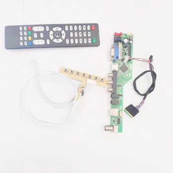 

For BT156GW01 laptop led lcd monitor T.V53 screen controller driver board DIY kit HDMI/VGA/AV/USB 40pin LVDS WLED 15.6" 1366*768