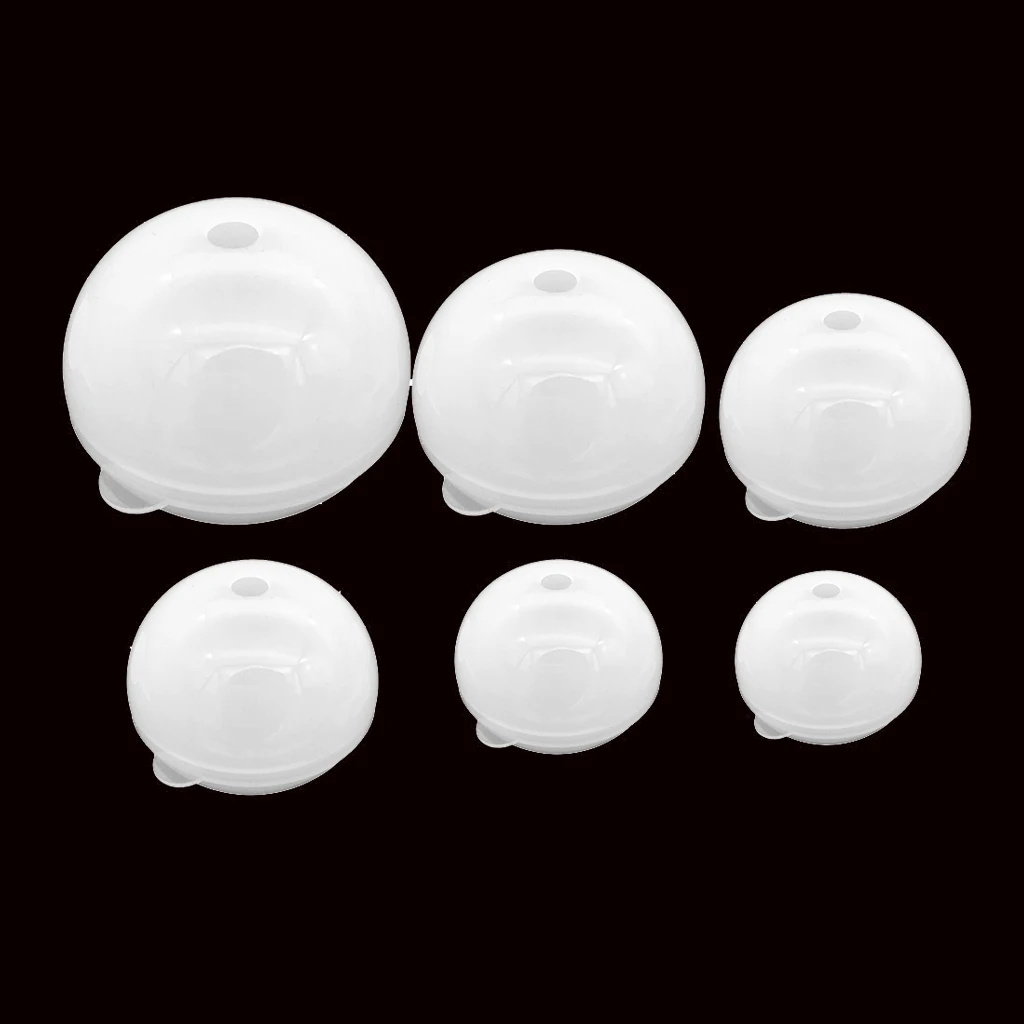 6 Size Silicone Ball Mold Round Sphere Mould DIY Resin Craft Ornament Tool for Epoxy Resin Casting 30/40/50/60/70/80mm