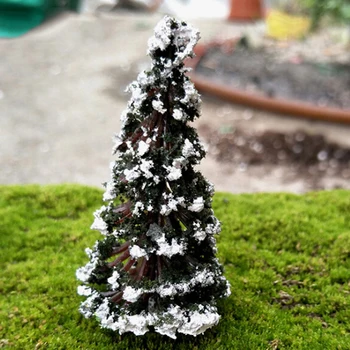 

Micro Landscape Accessories Resin Christmas Trees Figures Miniature/Fairy Garden Figurine Dolls House