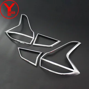 

chrome rear tail lights covers for mitsubishi xpander 2017 2018 ABS car styling auto light parts accessories for xpander YCSUNZ