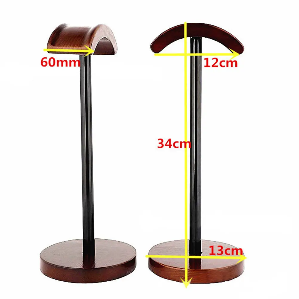 Rack DIY Multifunctional Headset Stand Mount Display Holder Universal Support Portable Walnut Wood Desk Hanger Accessories