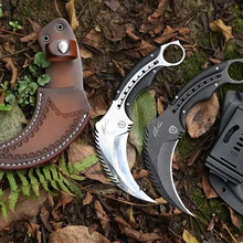 Фиксированный нож Karambit 9cr18mov лезвие сталь+ G10 Ручка Открытый Отдых тактические охотничьи ножи утилита выживания EDC ручной инструмент