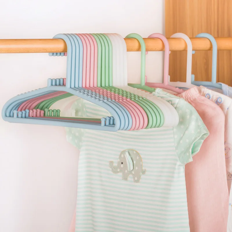 

20pc Kids Clothes Hangers 5Pcs/Lot Outdoor Clothes Drying Rack Children Non-Slip Plastic Baby Trousers Rack Garment Coat Hangers