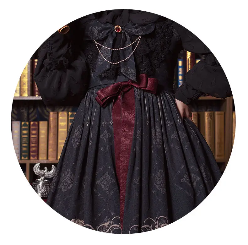 LISM Lolita Jsk Dress And Rose Gothic Style Dark Vintage Victorian Princess Party Sleeveless -Zentai shop online Hc328fb4924ec434e8ec03ccbd210c092t.jpg