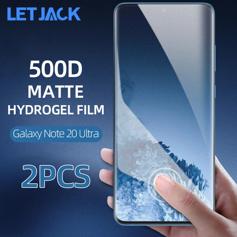 Гидрогелевая пленка для Samsung Galaxy Note 20 Ultra матовая защитная от отпечатков пальцев