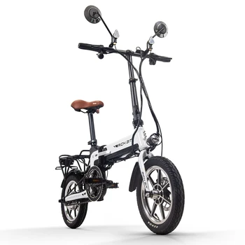 

[EU Direct] RICHBIT TOP-619 36V 250W 10.2Ah 14 inch Folding Electric Bike 30-35KM/H Top Speed Moped Electric Bicycle white