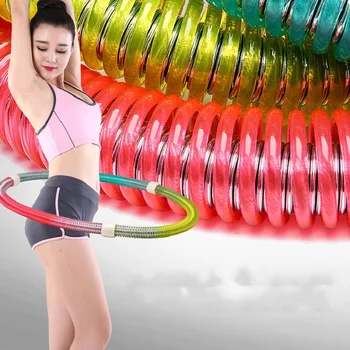 

Spring Hula Hoop Soft Female Adult Abdomen Fitness Beauty Waist Plastic Scab Waist Weight Fitnes Equipment Gymnastics Hoop