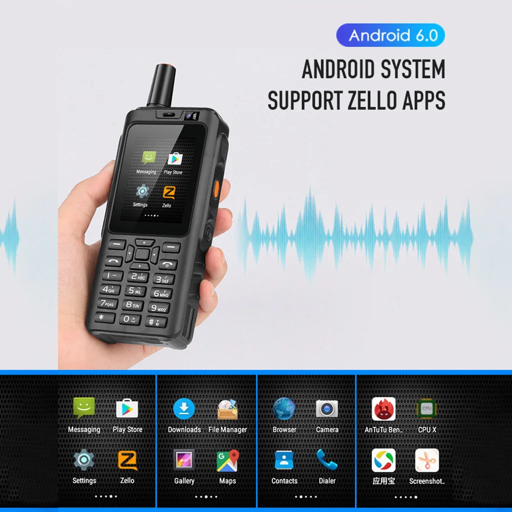 Смартфон оптом UNIWA F40 Zello рация 4G смартфон водонепроницаемый IP65 прочный мобильный телефон лучший подарок