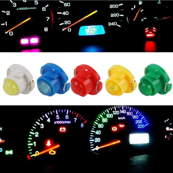 

10x T4.7 LED SMD Car Cluster Gauges Dashboard White Ice Blue Red Pink Green Red Instruments Panel Light Neo Wedge Bulbs