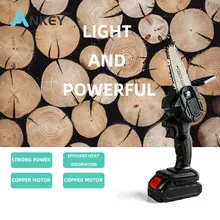 

4 Inch 21V Electric pruning shears Mini battery electric saw garden tools Chainsaw battery for cutting wood Woodworking tools