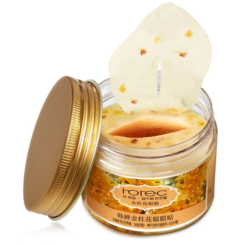 Eye Mask Gold Osmanthus 80Pcs Sheet Mask Anti wrinkle Moisturizing Dark Circles Remover Eye Patch Eyes 2