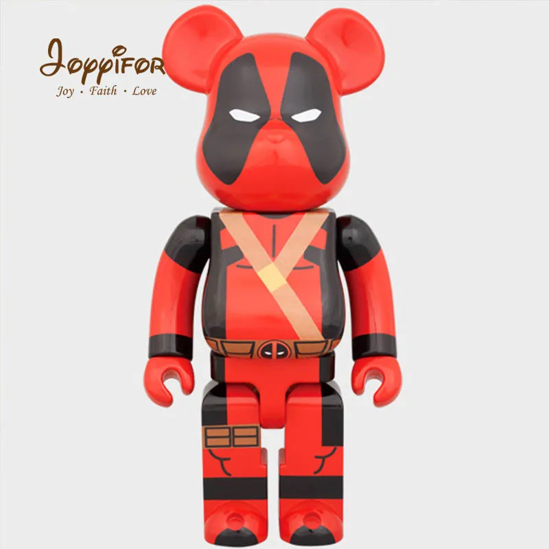 Лидер продаж 28 см 400% Bearbricklys Охотники за привидениями кунжутные уличные фигурки блоки медведи ПВХ Куклы Коллекционные модели игрушки - Цвет: Светло-желтый