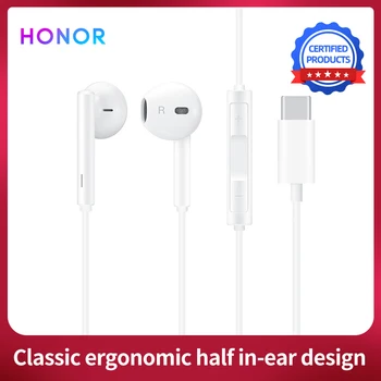

Original Honor Classic Earphone AM33 In-ear Type-C Connectors Headset with Voice Control Stereo for P20 P30 Pro Mate 10 Honor 9