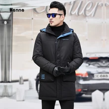 Мужские ne 19 новые мужские зимние длинные деловые повседневные с капюшоном пуховики