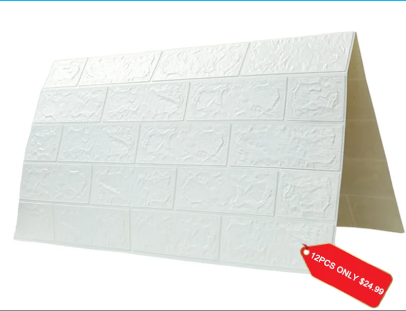 white 70*77 3D наклейка на кирпичную стену DIY самоклеющаяся декоративная пена водостойкие обои для детской комнаты Кухня наклейка s - Цвет: white