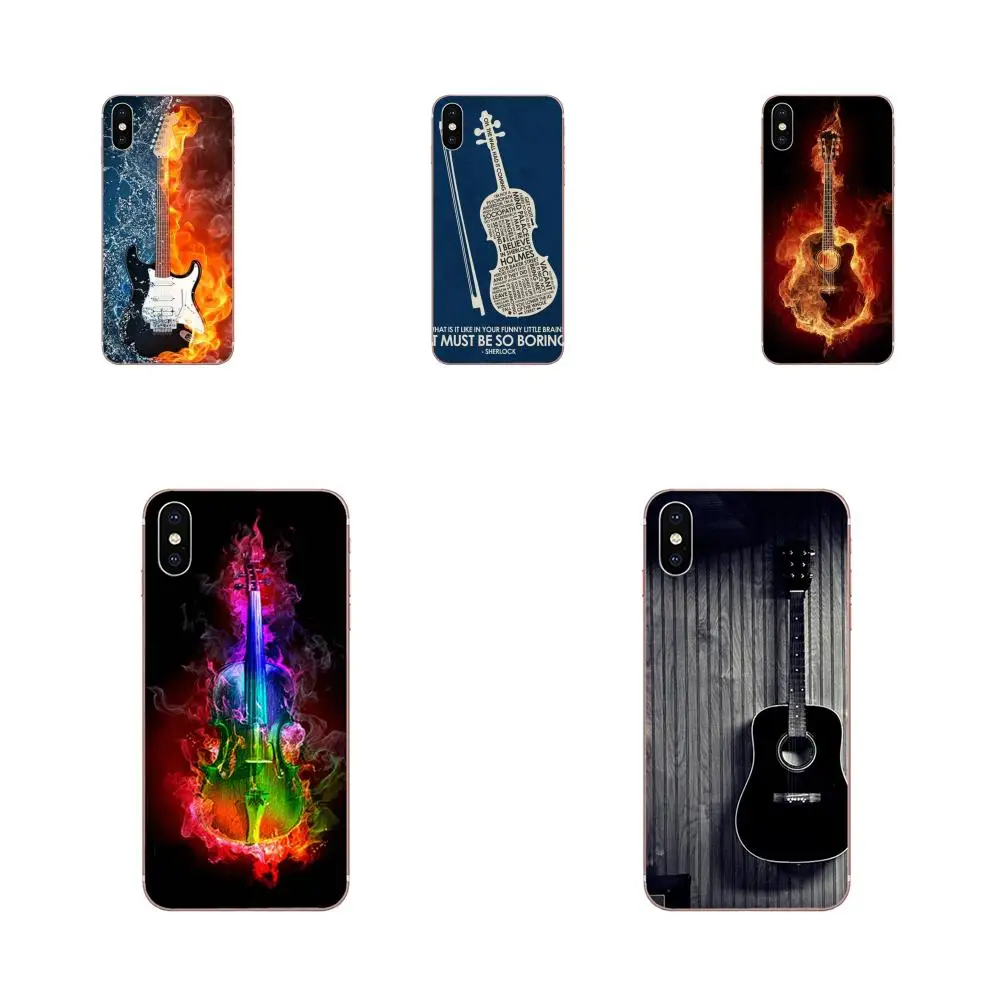 Soft TPU New Arrival For Huawei Honor Mate 20 p40 lite pro 10i 20i 8S Y9 Y7 Y5 Prime 2019 2018 Piano Guitar Music | Мобильные