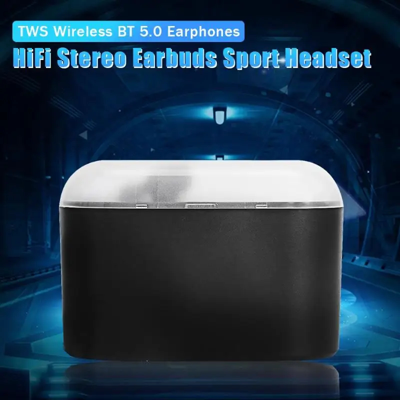 K1 TWS Мини bluetooth гарнитура беспроводная Bluetooth 5,0 Наушники Hi-Fi стерео наушники спортивная Гарнитура Bluetooth гарнитура для бега