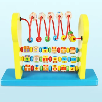 

children's Educational Toys Around The Bead Computing Rack Chassis Mathematics Toy Wooden Arithmetic Early Learning Toys