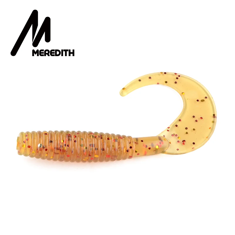 L MEREDITH 20 шт./лот Мягкая приманка для рыбалки 50 мм 1,26 г Grub искусственные мягкие приманки Хищник снасти мягкие рыболовные черви воблеры - Цвет: L