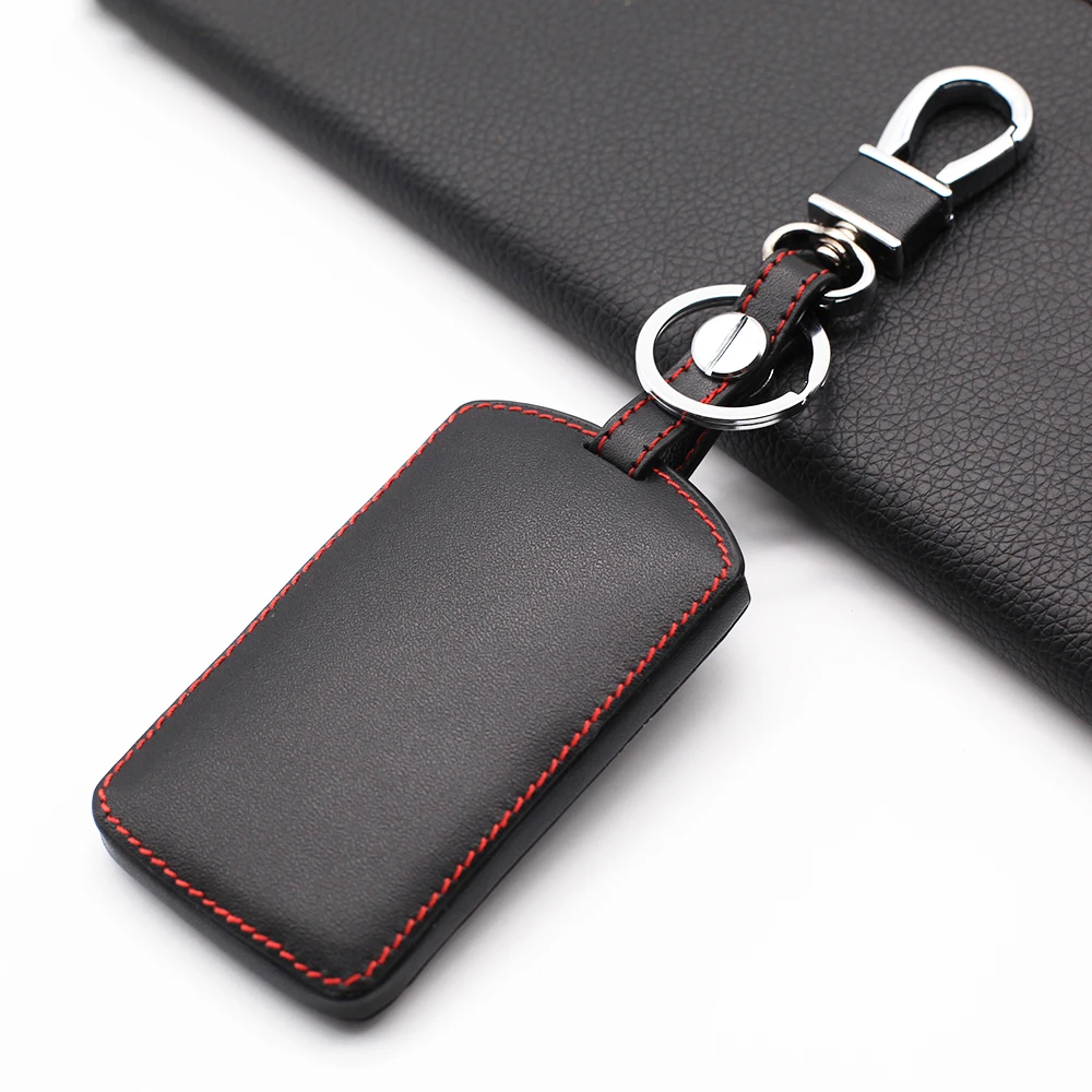 Leather Car Key Case Cover For Mazda 2 3 5 Premacy Miata 6 8 RX8 MX5 M8 CX-7 CX-9 Verisa MPV 2/3/4 Buttons Remote Protector Fob