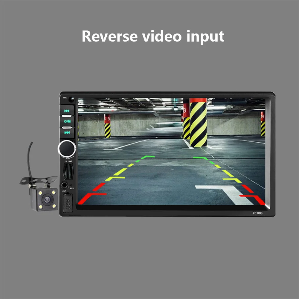 Multimedia Player Video Player 7" Car MP5 Player Audio Automobile GPS Navigation Function Bluetooth 2Din