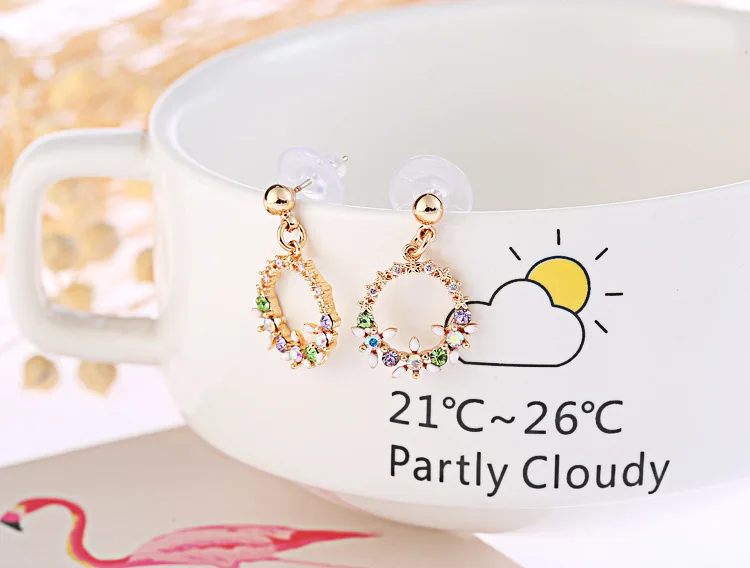 Dangle Clip on Earrings, ear clip earrings,clip earrings,ear clip