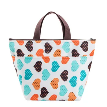 

School/Office High Quality Insulated Oxford Lunch bag Food Storage bag with 12 Patterns to Choose