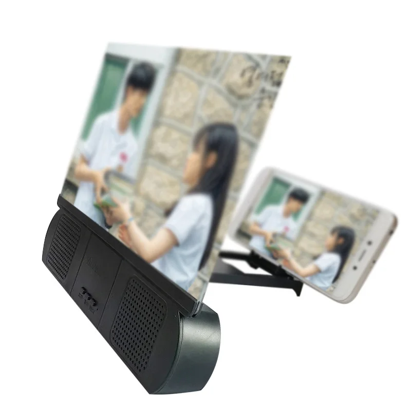 

Phone Screen Magnifier With Bluetooth Speaker Movies Amplifier Phone Screen Loupe Phone Magnify Holder Bracket
