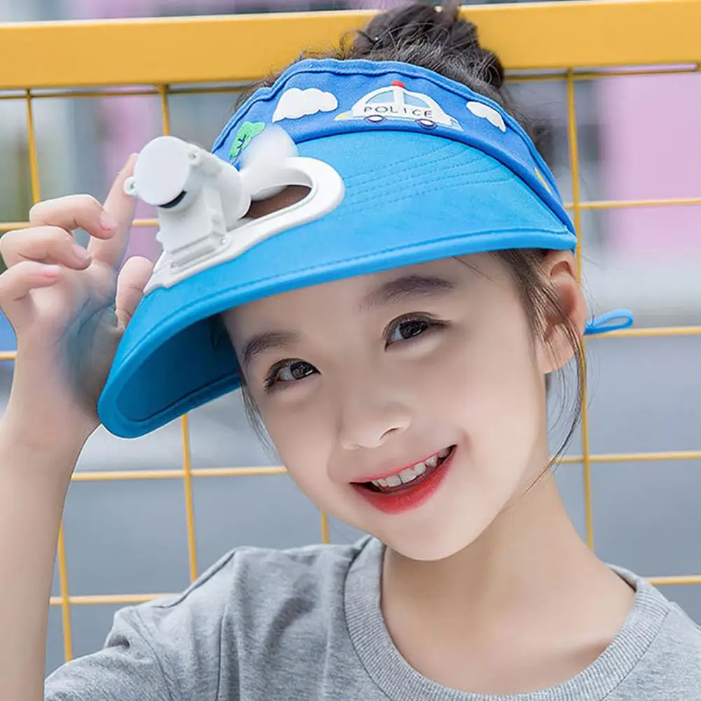 Summer Fan Cooling Baseball Cap Hat USB Charging Breathable Shade New Sunscreen sun hats for Kids | Аксессуары для одежды