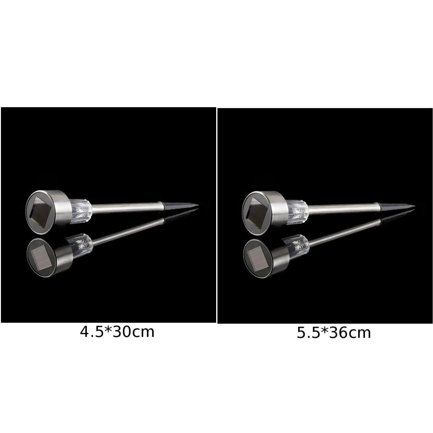 1pc LED Solar Stainless Steel Garden Light Outdoor Landscape Path Lawn Lamp