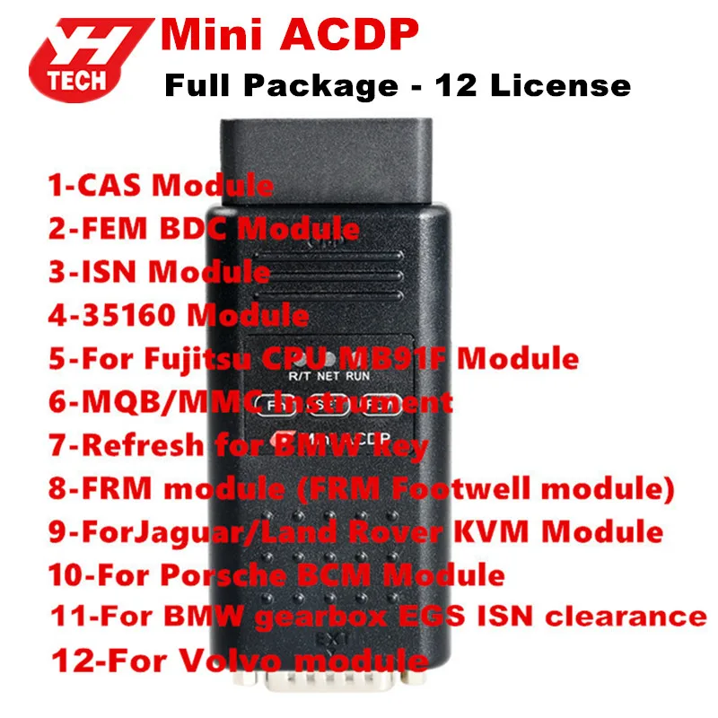 Yanhua Mini ACDP с 12 полными модулями разрешения программирования Master полная