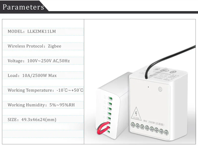 Original Smart Two-way Control Module Relay Switch Controller Zigbee Timer Chan