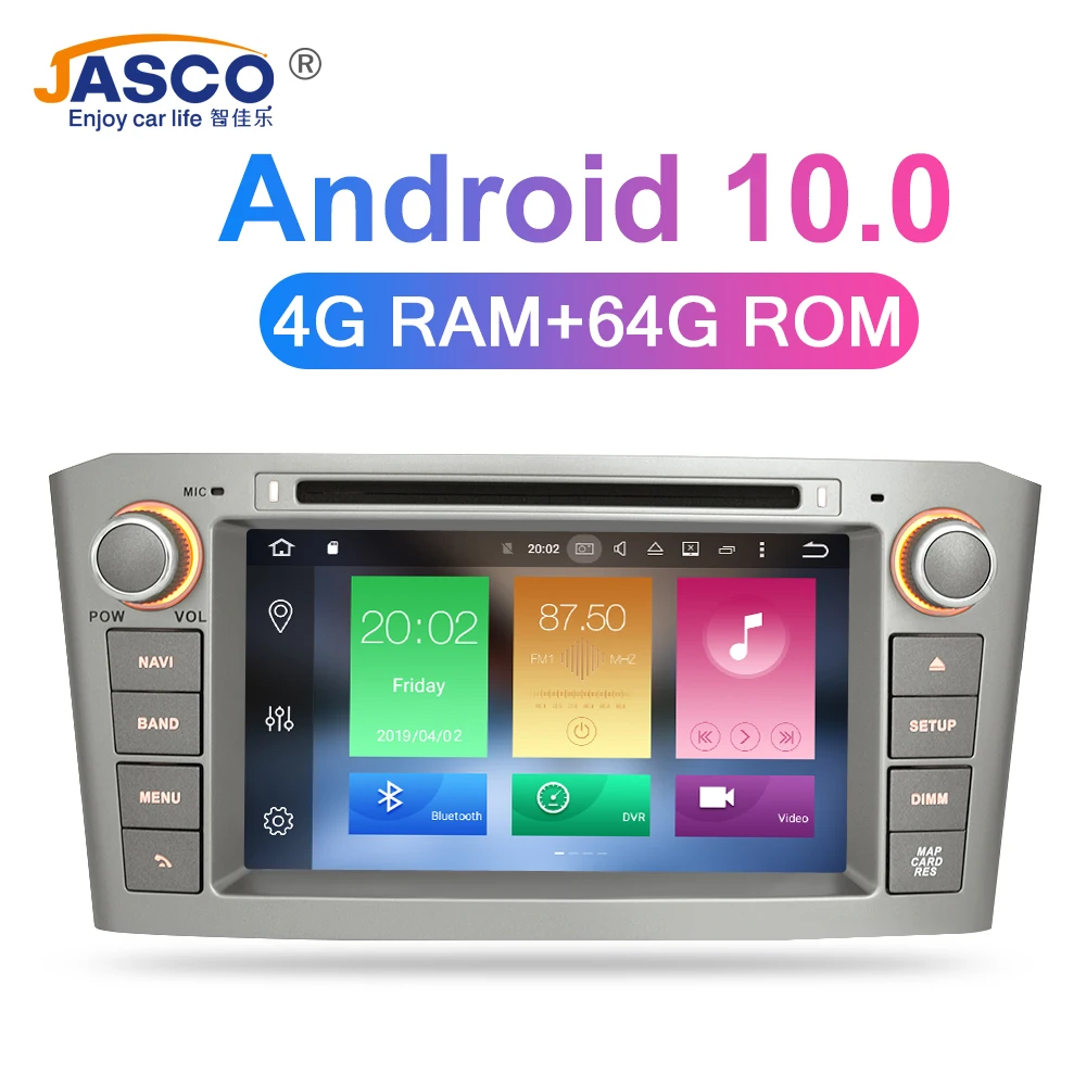 Мультимедийная головка для Toyota Avensis/T25 10 0 2003 Android 2008 4 Гб ОЗУ DVD стерео GPS навигация