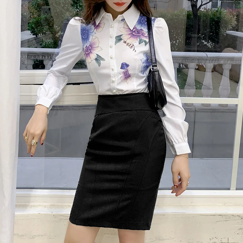 

2019 Autumn Clothing New Red INS-Style Versatile Commuting Wear Skirt Slim Fit Slimming Short Skirt a