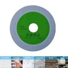 100*20*1.2mm disco de corte de diamante ultra fino corte telhas de vidro e lâmina de corte slooted afiada durável brasagem moagem