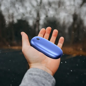 

2 in 1 Portable Hand Warmer Mini Phone Power Bank USB Rechargeable 5200mAh Long Battery Life Electric Warming Hand Heaters