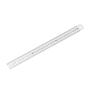 

Stainless Steel Metal Ruler 30CM Straight Ruler Measurement Double Sided for Sewing Foot Sewing & School Stationery